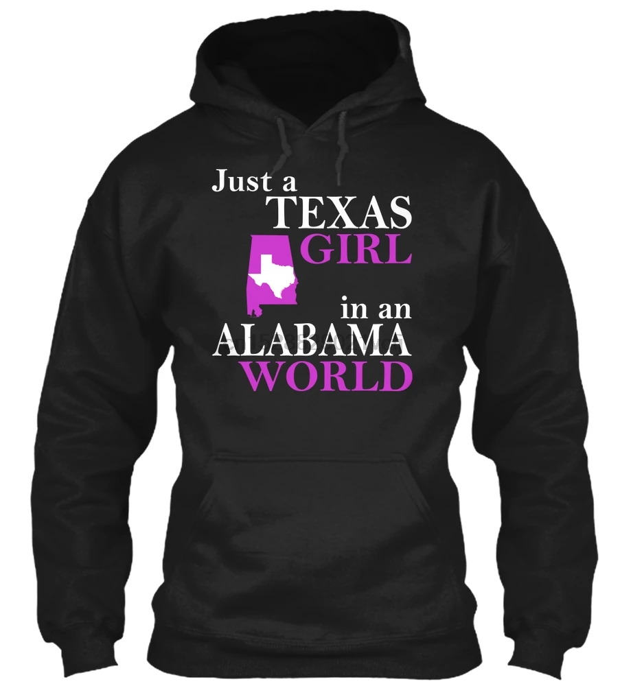 Мужская толстовка с капюшоном длинным рукавом Texas Girl in Alabama (2) женская уличная