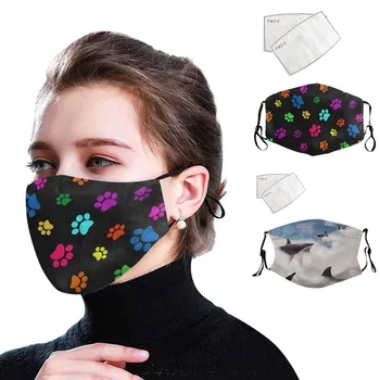 

Mascarilla Unisex 3d Creative Funny Print Outdoor Mask With Filters Washable Reusable Face Mask Adjustable Earloops Mask Masque