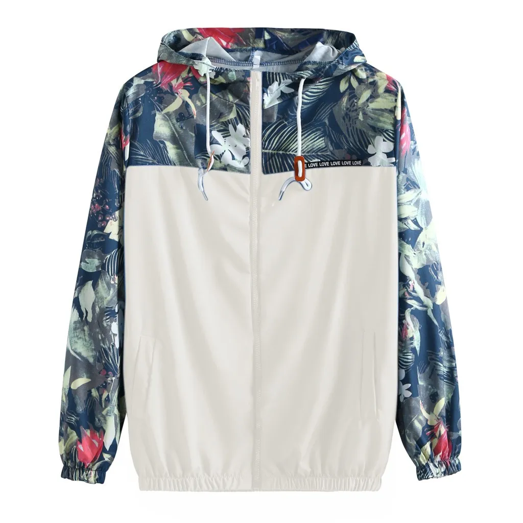 

Women's Hooded Jackets 2019 Autumn Causal windbreaker Women Basic Jackets Coats Sweater Zipper Lightweight Jackets Bomber Famale