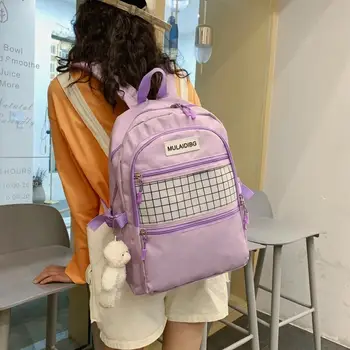 

Clear Backpack Transparent School Bag Kids Bags For Girls Teenager Fashion Laptop Women Bookbags To Girl Backpacks Female Nylon