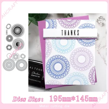 

Circle stripe printing Metal Cutting Dies & stamp for diy Scrapbooking Photo Album Decorative Embossing PaperCard Crafts 2020