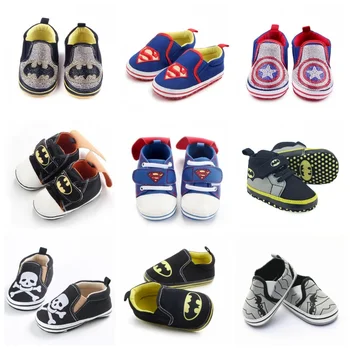 

cartoon anime superman baby shoes for boys and girls batman casual sneaker infant toddler shoes 0-18 months