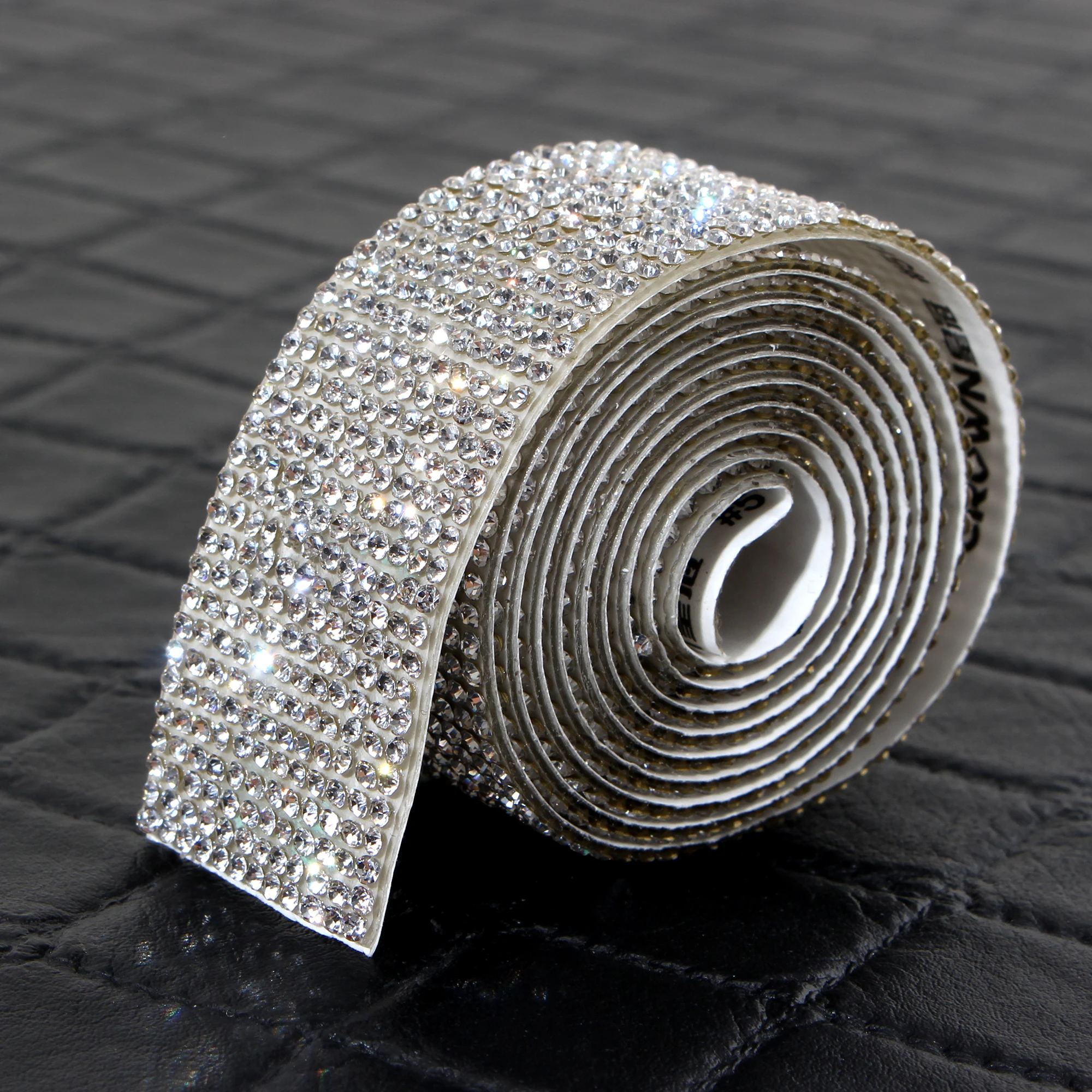 Rhinestone Ribbon Clothing Accessories Long Strip Ironing Diamond Silver  Self-adhesive Diamond Ribbon Rhinestone Strip Wholesale - AliExpress