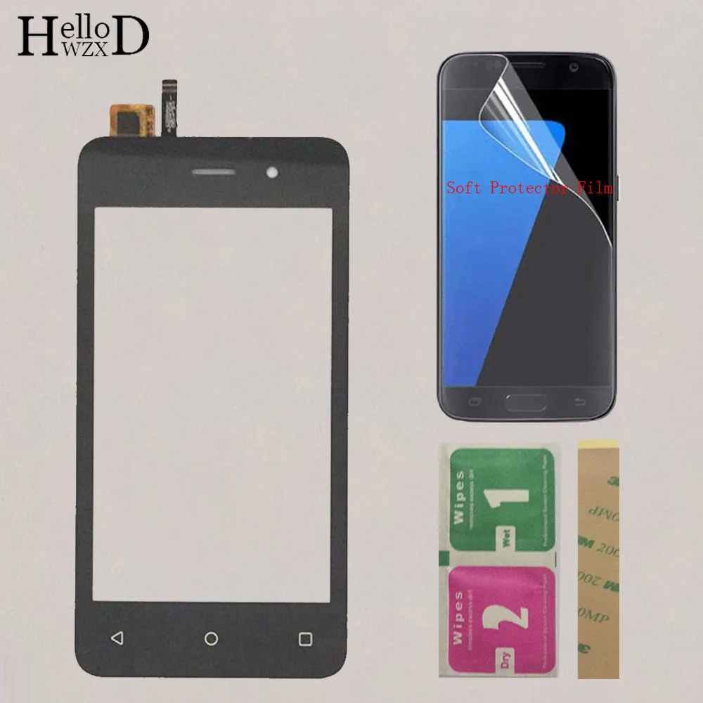 Mobile Touch Screen For Fly FS405 Stratus FS 405 Touch Screen Digitizer Glass Touch Panel Front Glass Protector Film