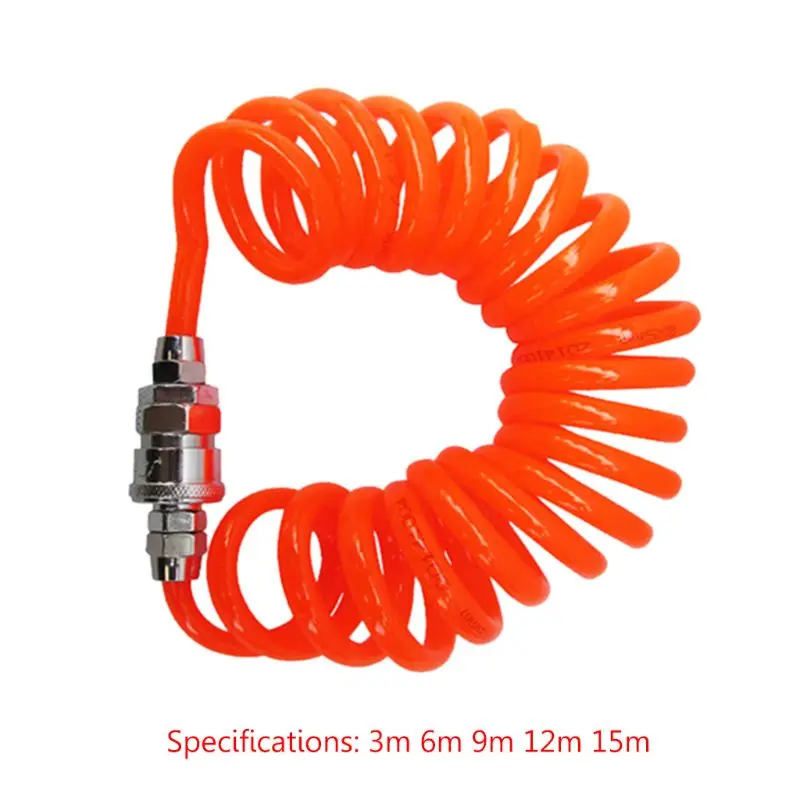 

PU Telescopic Hose Spring Air Pipe Air Pump High Pressure Telescopic Tube Air Compressor Spiral Air Duct 5 Kinds Of PU Air Pipe