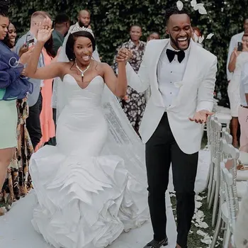 

Latest Coat Pants Design White Suits Men Wedding Terno Masculino Costume Homme Mariage Best Man Blazer Man Attires Outfit 2Piece