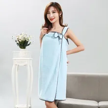 H20 80 см x 135 см модная женская обувь Wearable быстрая сушка волшебное банное полотенце пляжное спа халаты, банные халаты мини-платье