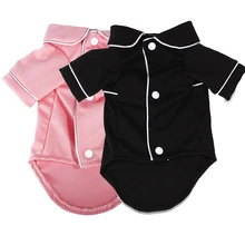 Рубашка с рисунком «Собаки» собака одежда хлопок французской пижамы подходит для малых и средних собак кошек 2 брюки с широкими штанинами кнопка розовый черный пижамы для домашних животных# y