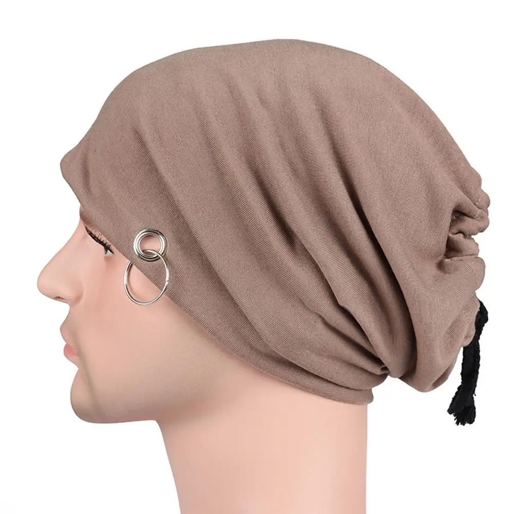 Khaki 1 шт., модные однотонные головные уборы унисекс для взрослых на осень и зиму, утолщенные однотонные хип-хоп тюрбан, обруч, ворс, шапка - Цвет: Khaki