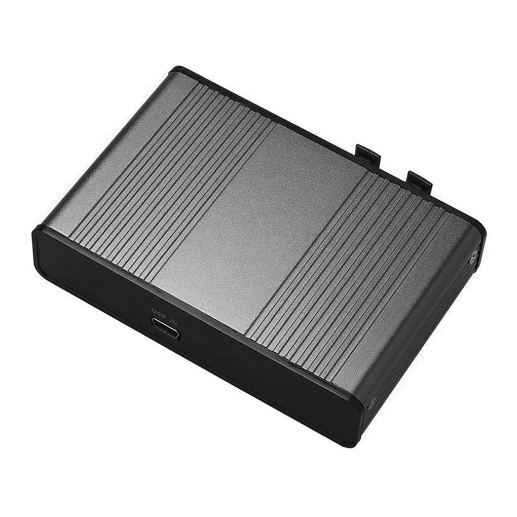 Профессиональная USB звуковая карта 6 Каналов 5,1 оптический внешний аудио карта конвертер CM6206 чипсет для настольного ноутбука - Цвет: Черный