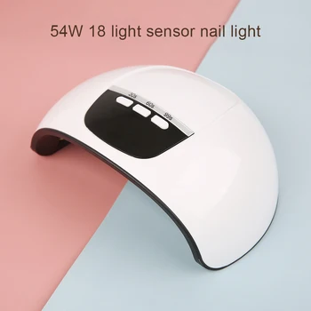 

54W LED Nail Lamp Nail Dryer 15PCS LED UV Lamp for Curing All Gel Nail Polish with Motion Sensing Manicure Pedicure Salon Tool#6