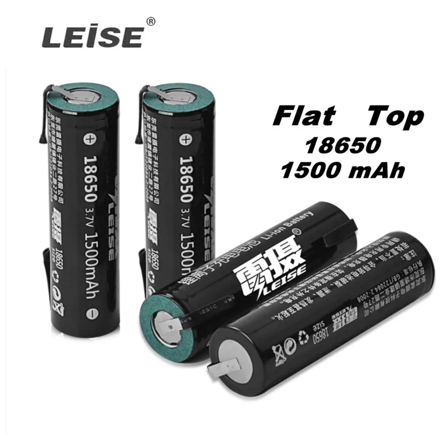 2019 новая 18650 1500mah 3 7 V Плоская верхняя литий ионная аккумуляторная батарея с