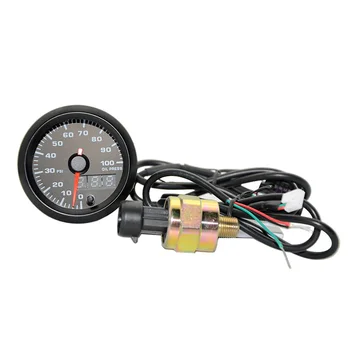 

2inch Oil Pressure Gauge High Speed Stepper Motor DC 12V Useful Practical