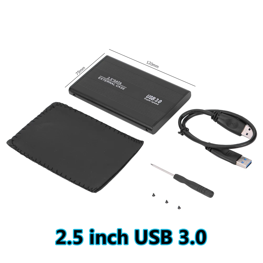 2,5/3,5 дюйма USB 2,0/3,0 на SATA порт SSD чехол Портативный 6-гбит/с внешний жесткий диск Корпус твердотельный диск коробка для Windows/Mac - Цвет: 2.5 inch USB 3.0