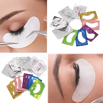 

30/50/100pairs/pack Eyelash Extension Paper Patches Lint Free Sticker Wraps Eyelash Pads Eye Tips for Professional Make Up Tools
