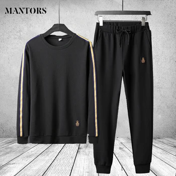 

Men Sweat Suit Set 2020 Tracksuit Mens Spring Sportswear Sets Brand Casual Hip Hop Two PCS Hoodies+Pant Male Trainingspak Mannen