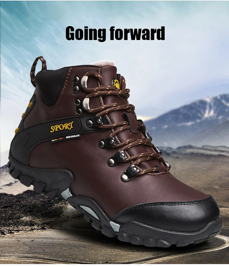 New Men Waterproof Hiking Shoes Breathable Tactical Combat Army Boots Outdoor Climbing Shoes Non-Slip Trekking Sneakers For Men
