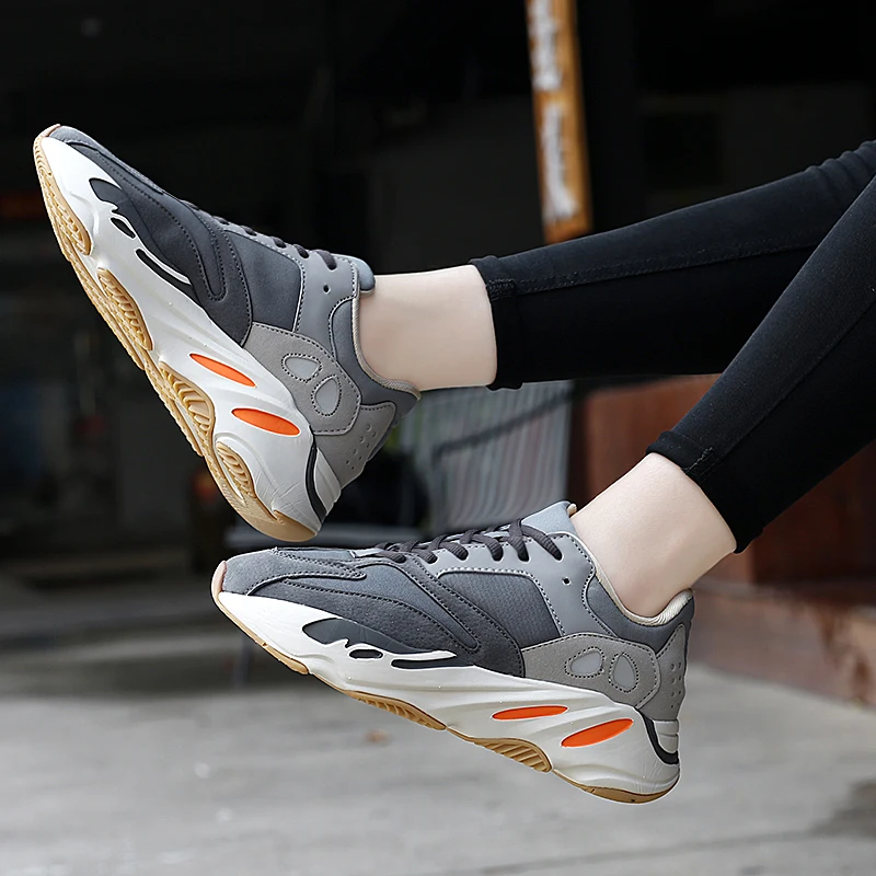 Coconut shoes 700V2 daddy shoes new magnet volcanic ash winter men's shoes casual sports running shoes women's tide