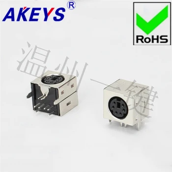 

5 PCS MDC-6-19b square large keyboard plug DIN socket S terminal package 6-pin six-core socket master