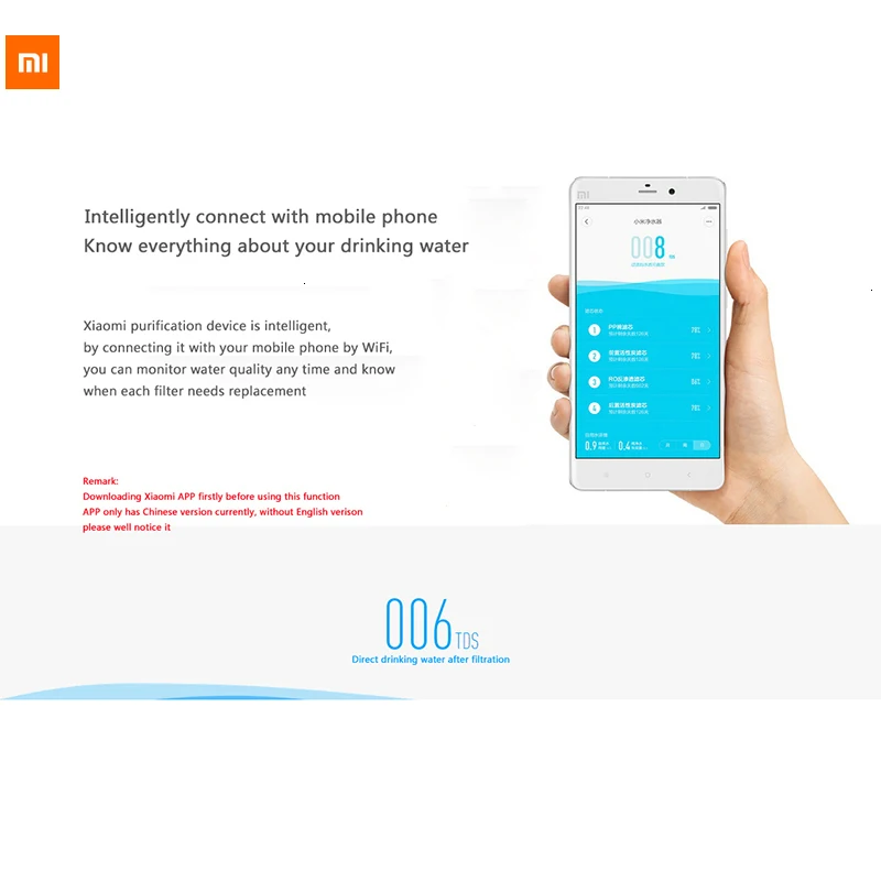 Xiaomi очиститель воды 400 г мембранный фильтр воды для обратного осмоса система технология кухня тип бытовой
