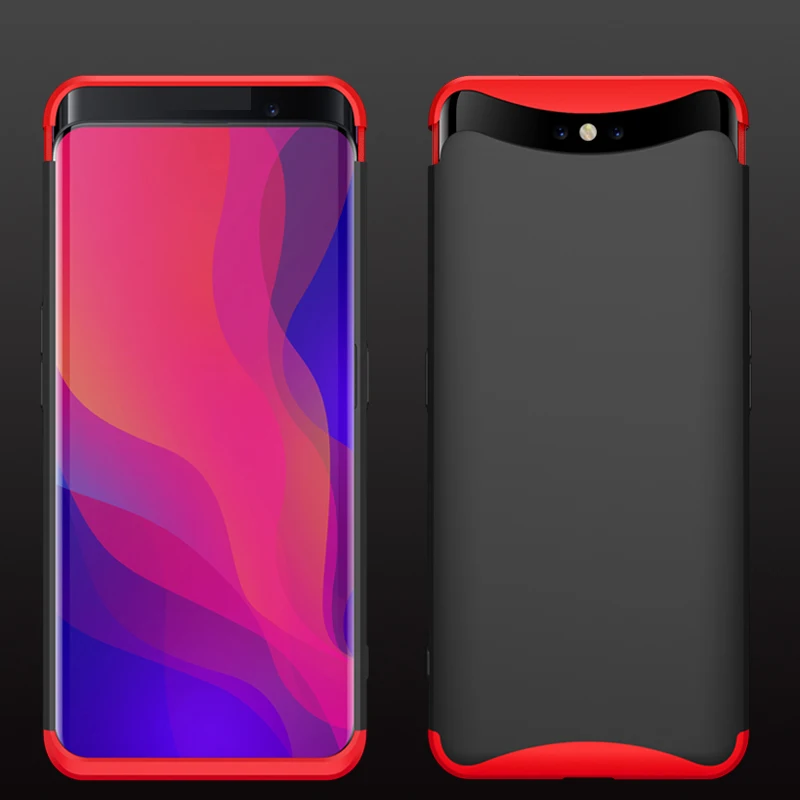 GKK чехол для OPPO Find X 360 полная защита 3 в 1 Магнитный дизайн анти-шок Жесткий ПК FindX