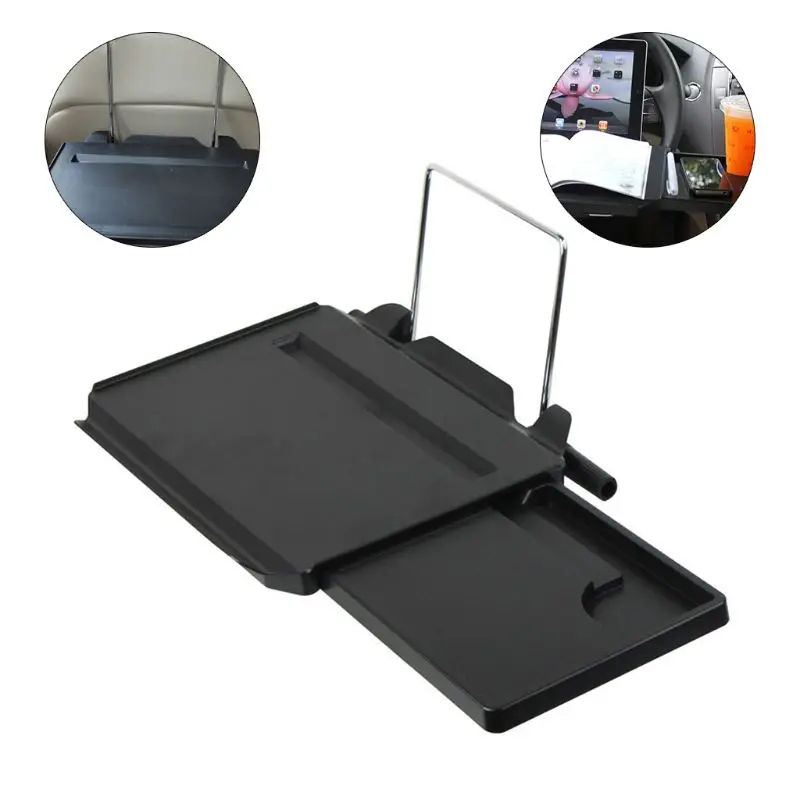 

1pc Car Drawer Type Computer Desk With Mouse Disk Computer Frame Car Table Stand Holder Auto Food Drink Cup Holder