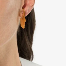 SRCOI золото металл серебристого цвета человеческое лицо серьги гвоздики модные абстрактные Контурные голова серьги-гвоздики из сплава для женщин вечерние ювелирные изделия