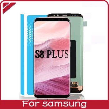 

100% Original Super Amoled for SAMSUNG Galaxy S8+ S8 Plus G955 G955F LCD with frame Display s8plus Touch Screen