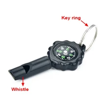 Многофункциональный свисток с Компас, брелок для ключей, для повседневного использования, спортивные аварийные инструменты для выживания в диких условиях для приготовления пищи на воздухе Пеший Туризм путешествие, инструменты для кемпинга