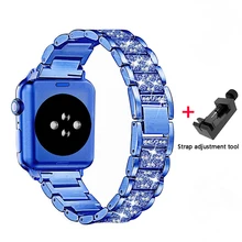 

Strap+Case For Apple Watch Band 44mm 40mm 42mm 38mm Stainless Steel Bracelet Women Diamond correa iWatch Series 6 5 4 3 2 1 SE