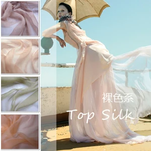 

2016 Promotion Sale Telas Patchwork Tulle Rolls Tissus Nude Color] Silk Crepon Full-color 100+ Color Ultra Elegant Fabric Cloth