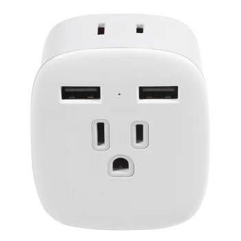

TOPELY British Regulatory to American Regulatory Adapter, Multifunctional Conversion Socket Compact Portable Travel Charging Con