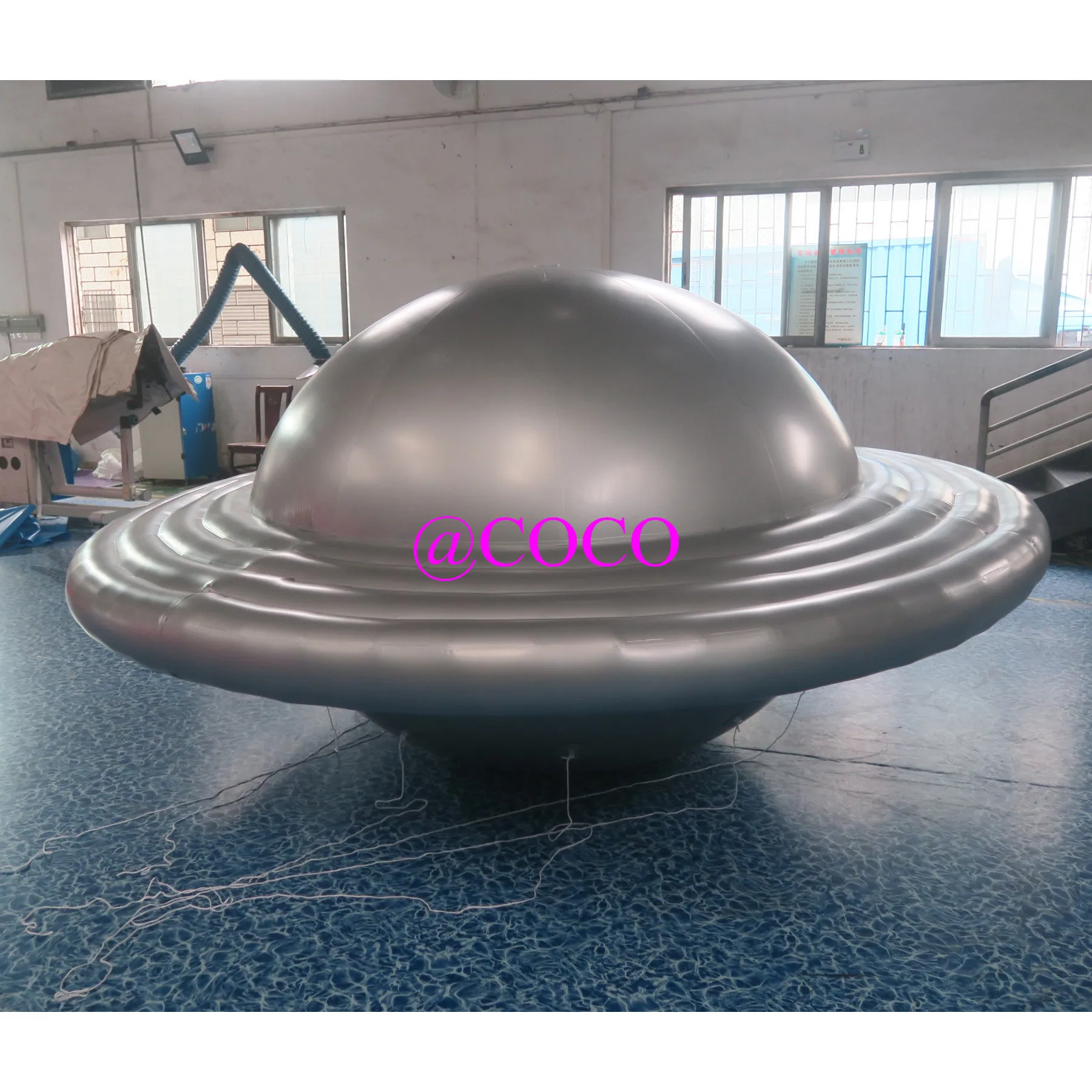 2 м/3 м гигантский надувной Летающий UFO воздушный шар, украшение из ПВХ, тарелка для продажи