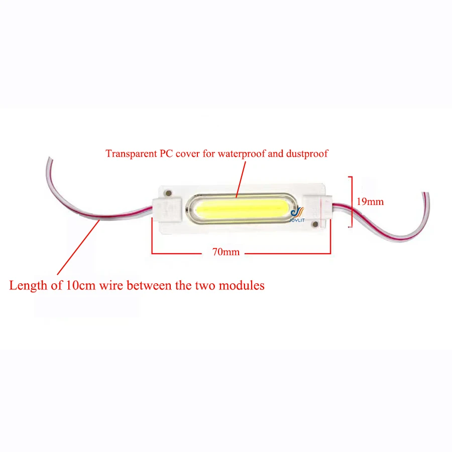 20pcs DC 12V 24V Led COB Module MAX2.5W For Advertising Box Car Storefront Window Injection IP67 CRI 90 Official-Website led modules led module