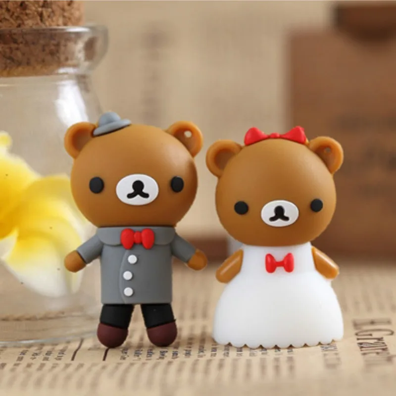 Couple bear flash drive usb finger 4G 8G 6G 32G 64G new style memory stick cool gift External Storage cartoon wholesale Finger | Компьютеры