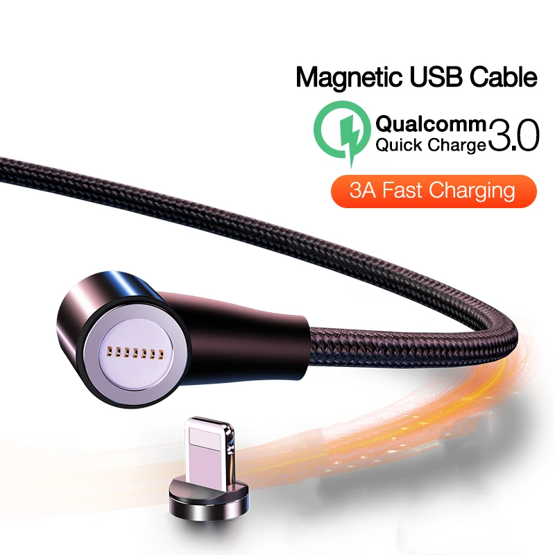 Oppselve Магнитный кабель для iPhone X XS MAX XR телефон зарядное устройство кабель провод для быстрого заряда для iPhone11 Pro Max iPad нейлон каво Kable