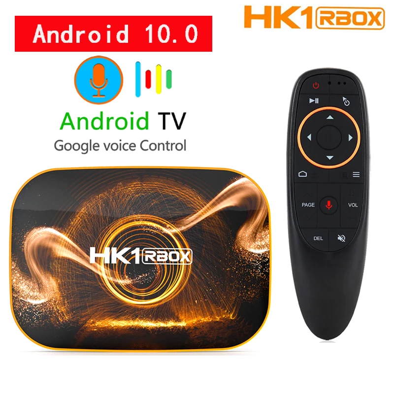 Приставка Смарт ТВ HK1 RBOX, Android 10,0, 4 + 64 ГБ, Wi Fi 2,4/5 ГГц|ТВ-приставки и медиаплееры| | АлиЭкспресс