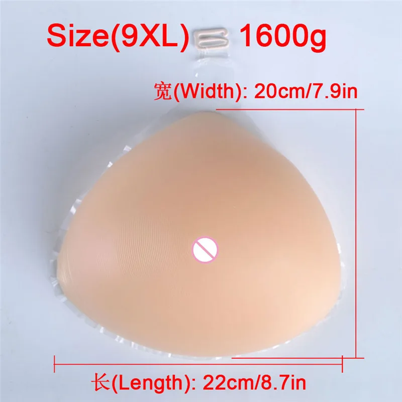 1600g/pcs Portable Hook Type Triangle Breast Form H Cup Silicone Boobs  Enhancer Artificial Breast Augmentation Increase Chest - Women's Intimates  Accessories - AliExpress