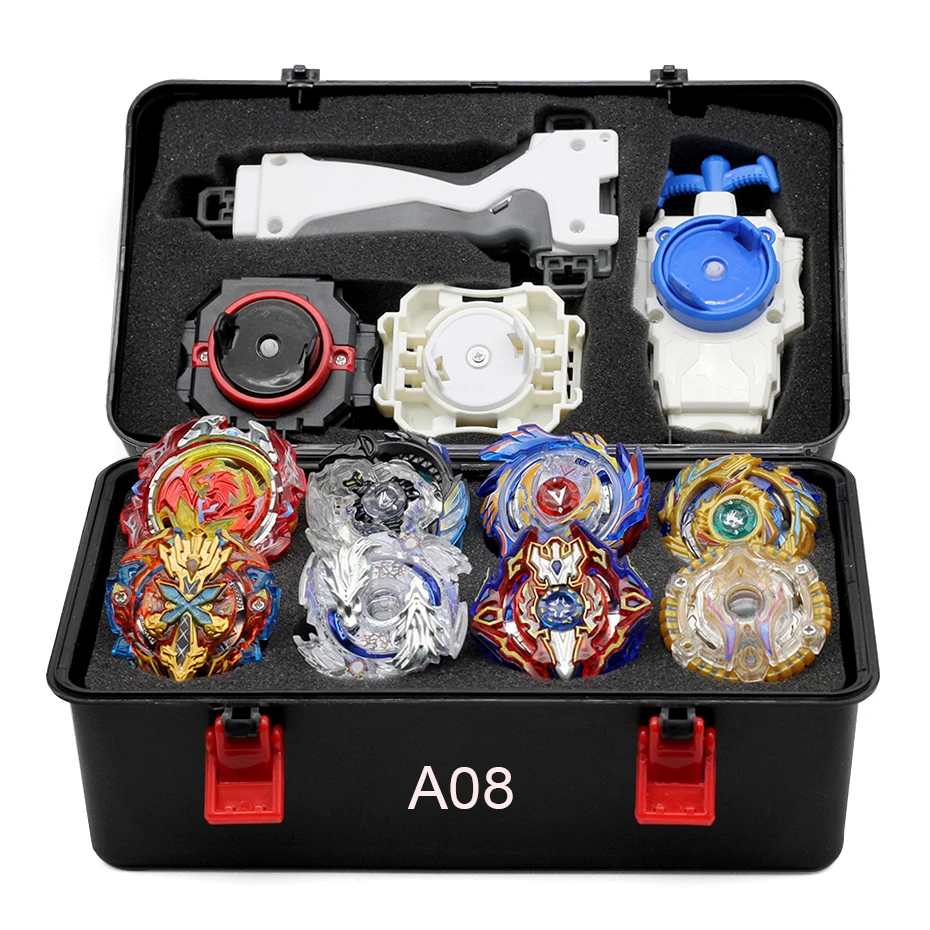 TAKARA TOMY Combination Beyblade Burst Set Toys Beyblades Arena Bayblade Metal Fusion 4D with Launcher Spinning Top Toys - Цвет: A08