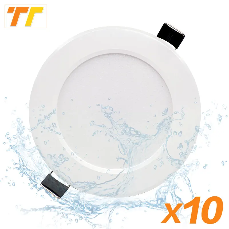 

10Pcs Waterproof Dimmable LED Downlight 5W 7W 9W 12W 15W 18W Recessed Spot Light Ceiling Lamp Home Indoor Lighting AC 220V 230V