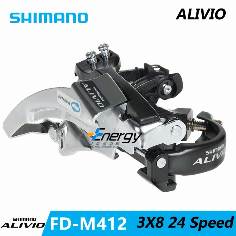 Shimano ALIVIO Deore XT FD-M412 Передний Переключатель скоростей MTB велосипед горный велосипед части 3x8 переключатель коробки передач