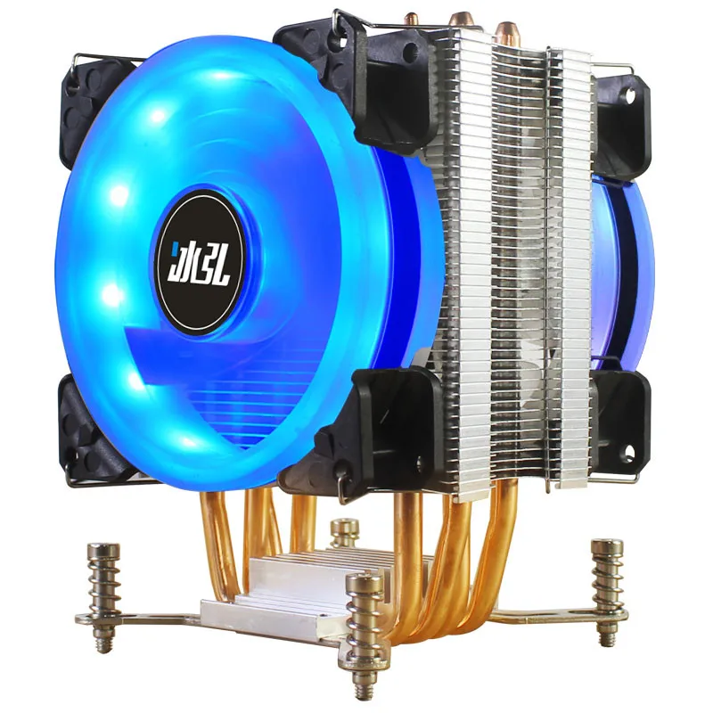 Cooler para Cpu Sistema de Dissipação de Calor Pinos Led Rgb sem Pwm 12v Ventiladores de Refrigeração para Intel X79 X99 X299 Lga2011 e 2011-v3 Ventiladores e resfriadores - Imagem 3
