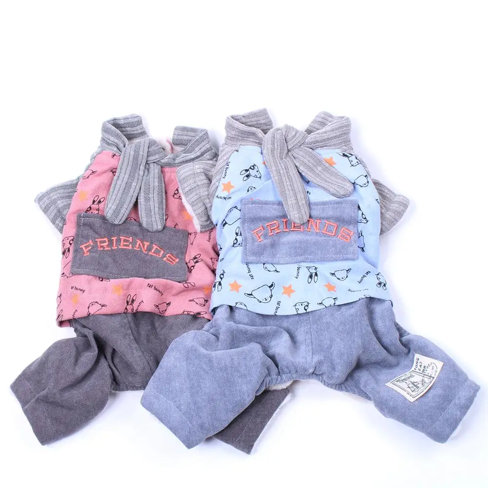 

New Dog Warm Jumpsuit Hoodie Cartoon Design Dog Pet Coat Jacket Pet Puppy Winter Apparel