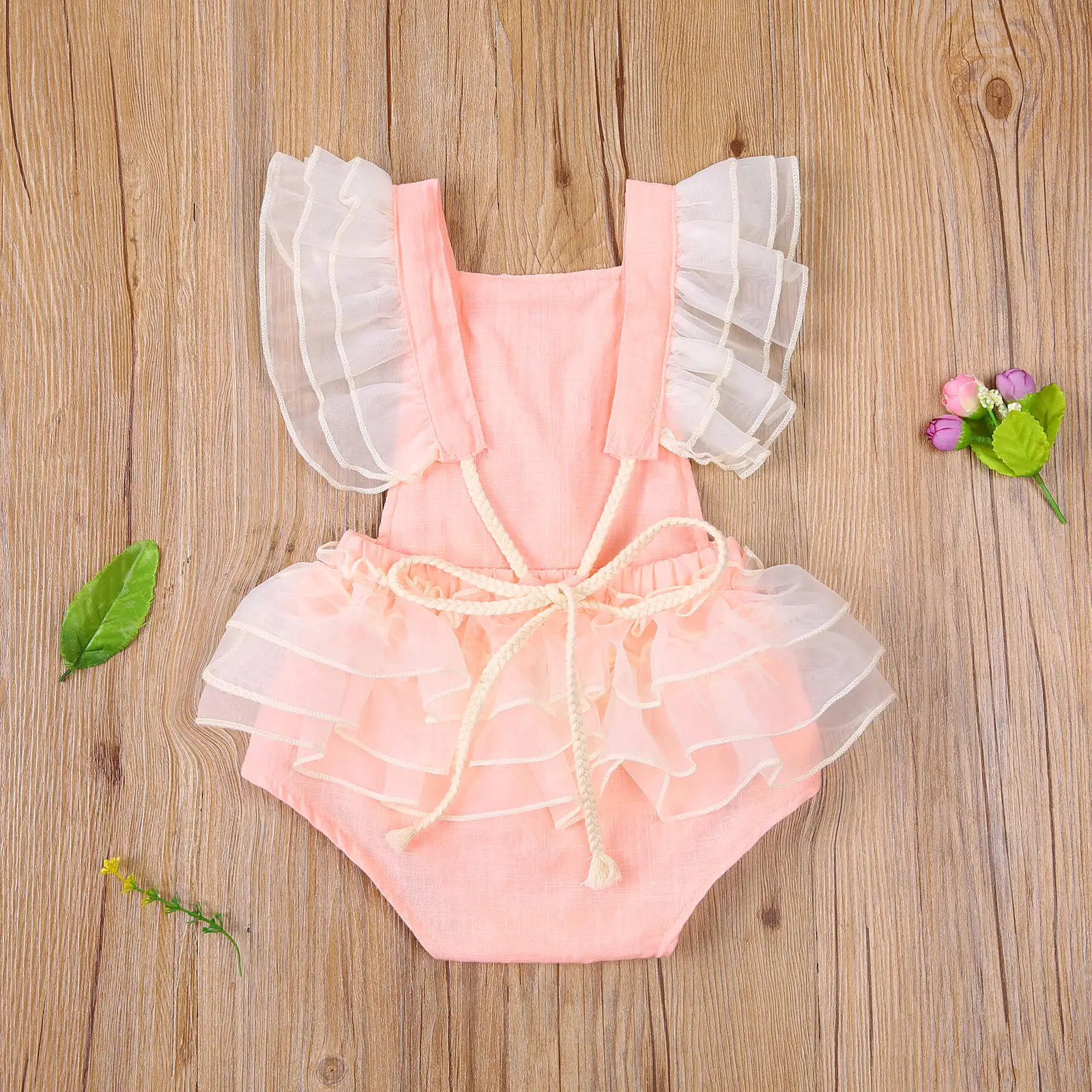 Princess Infant Baby Girls Lace embroidered Romper Sweet Baby