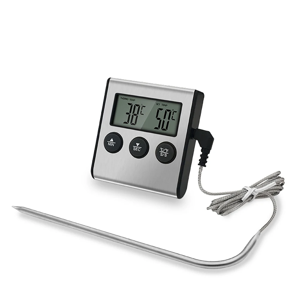 Termostato digital electrónico, herramientas para barbacoa, termómetros de  carne con pantalla LCD, termostato inteligente montado en la pared