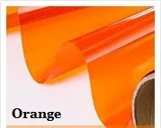 Orange Многоцветная декоративная пленка для стекла с защитой от ультрафиолета, прозрачная пленка для дома, офиса, магазина Kindgarten, ручная работа, 30 см x 100 см - Цвет: Orange