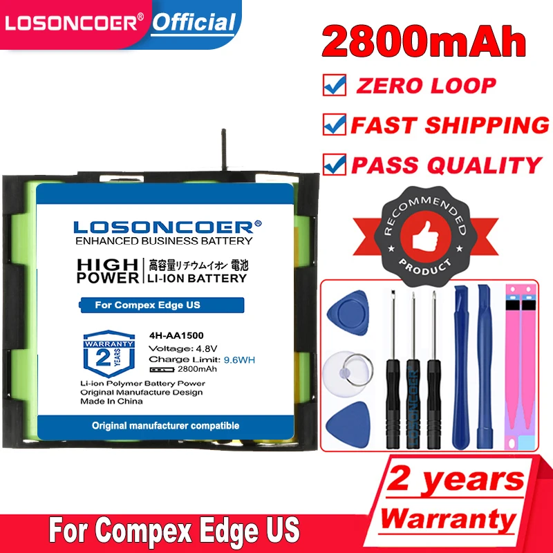 Аккумулятор LOSONCOER 2800 мАч 4H AA1500 941210 для конкурентов Edge US Enegry Mi Ready Energy ready подходит 3