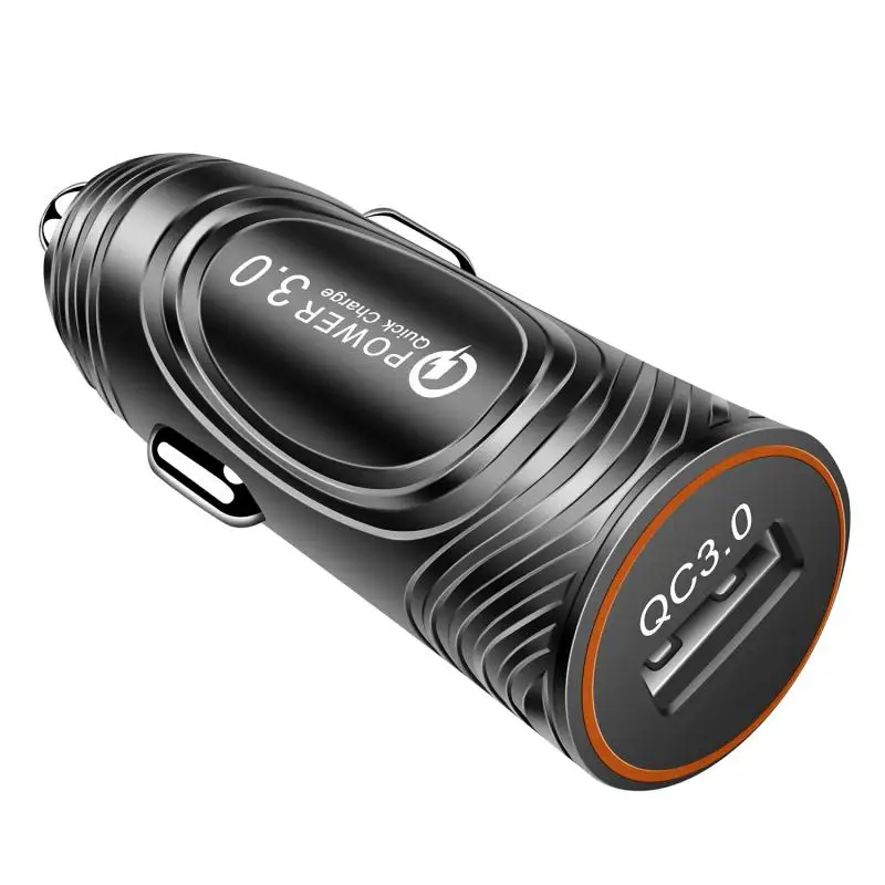 QC3.0 одиночный USB мобильный телефон автомобильное зарядное устройство скраб один