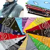 24/pcs Assorted Bandanas 100% Cotton Hip Hop Double Sided Print Paisley Cowboy Bandana Party Square Scarf Headband Handkerchiefs 2