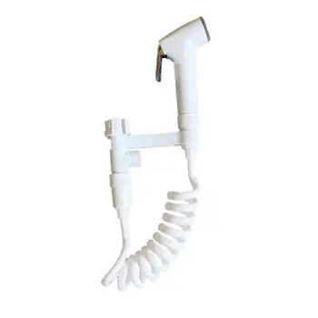 

Plastic Handheld Bidet Sprayer Set with Hose Adapter Mounting Bracket for Toilet Bathroom Self Cleaning New